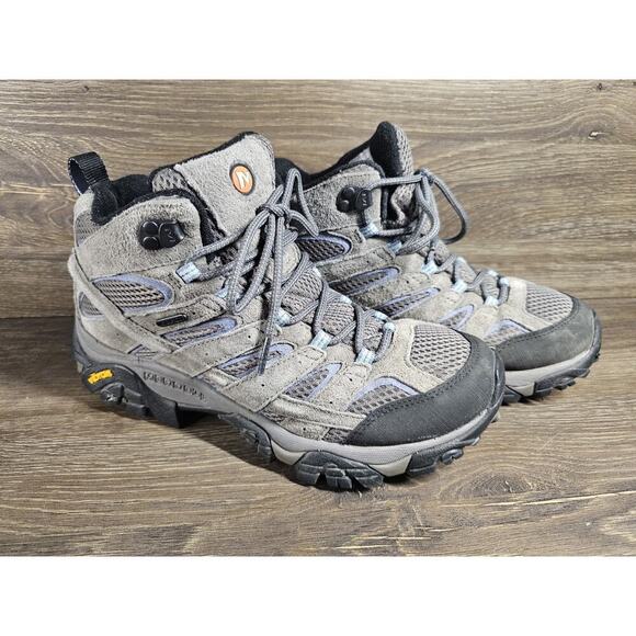 Merrell Moab 2 J06054 Mid Select Dry Granite Gray Hiking Boots Women's Size 9.5 - Picture 1 of 10